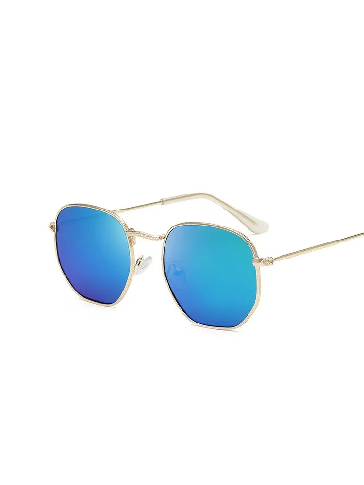 Óculos de Sol Clássico de Metal Vintage para Homens e Mulheres UV400